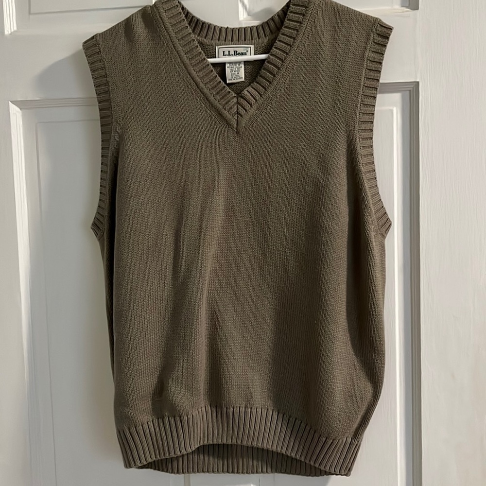 Men’s LL Bean Sweater Vest Size M
